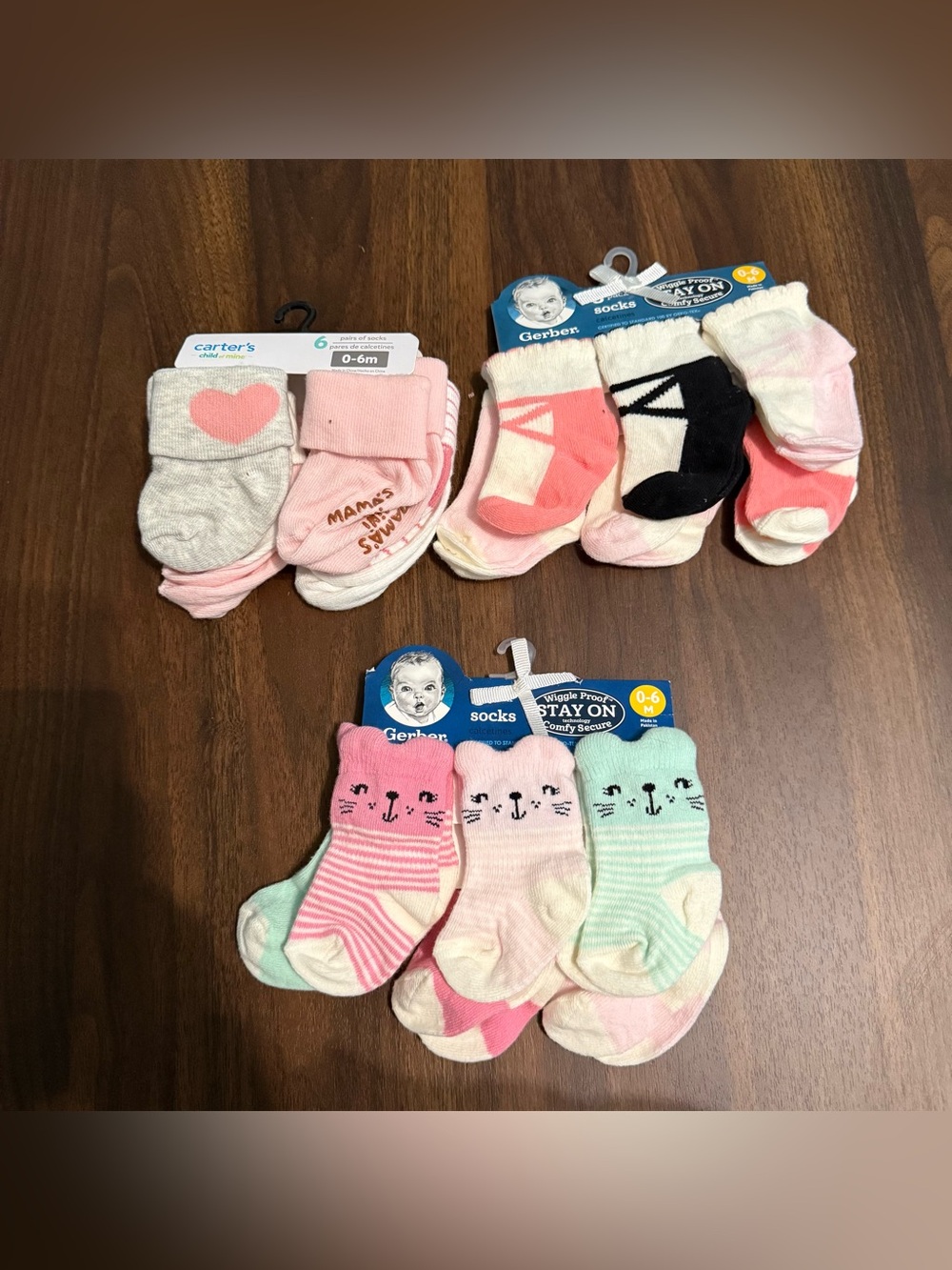 SOLD New baby girl sock bundle